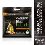 Garnier Black Naturals Cream Hair colour Shade 2.0 Original Black: 20 Ml