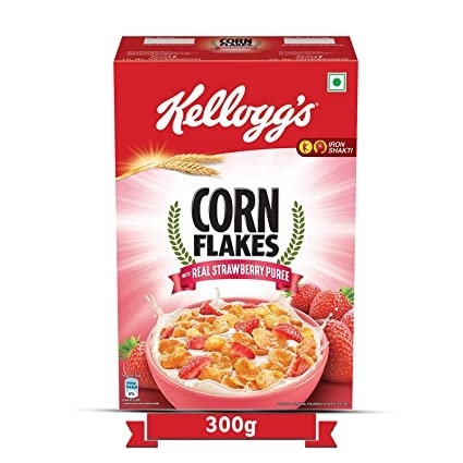 Kellogg Corn Flakes with Real Strawberry: 300 Gm