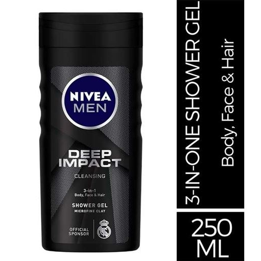 Nivea Men Deep Impact Shower Gel - 250 Ml