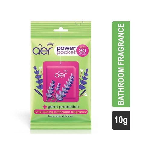Godrej Aer Power Pocket Lavender Bloom Bathroom Fragrance - 10 Gm