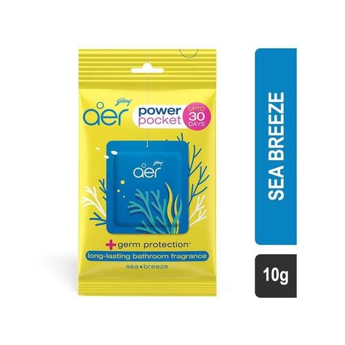 Godrej Aer Power Pocket Sea Breeze Bathroom Fragrance - 10 Gm