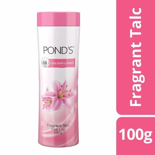 Pond's Dreamflower Fragrant Talcum Powder-Pink Lily - 100 Gm