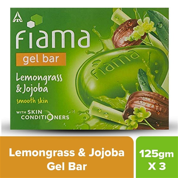 Fiama Lemongrass & Jojoba Gel Bar: 3x125 Gm