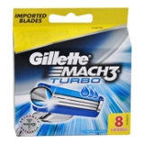 Gillette Mach3 Turbo Cartridge - 8 Units