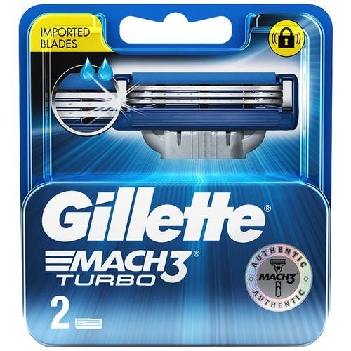 Gillette Mach3 Turbo Cartridge - 2 Units