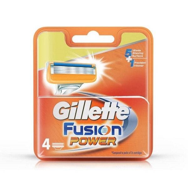 Gillette Fusion Power Cartridges - 4 Units
