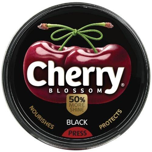Cherry Blossom Wax Shoe Polish - Black - 40 Gm