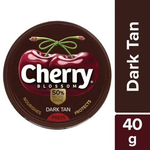 Cherry Blossom Wax Shoe Polish - Dark Tan - 40 Gm