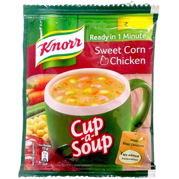 Knorr Instant Sweet Corn Chicken Cup-A-Soup: 13 Gms