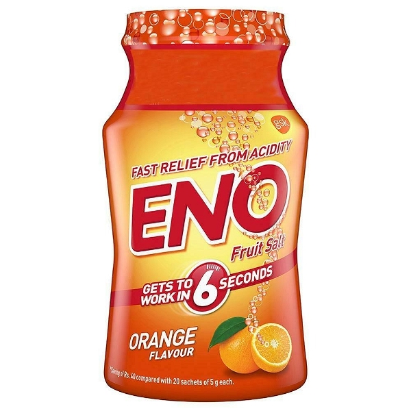 Eno Fruit Salt Orange Flavor: 100 Gm