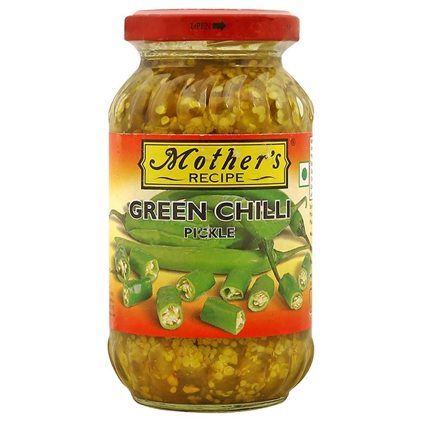 Mother Recipe Green Chilli Pickle: 300 Gm  - Jar