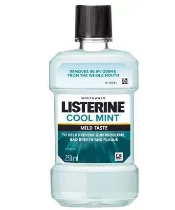 Listerine Cool Mint Mild Taste Mouthwash - 250 Ml