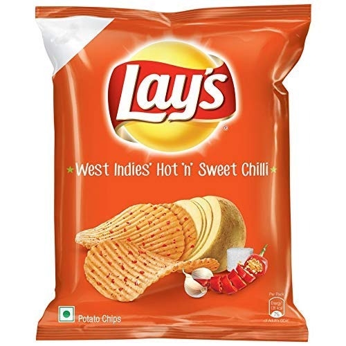 Lays Hot & Sweet Chilli Potato Chips: 52 Gms