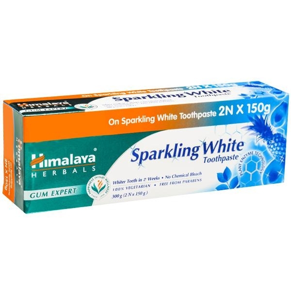 Himalaya Gum Expert Sparkling White Toothpaste: 2x150 Gm