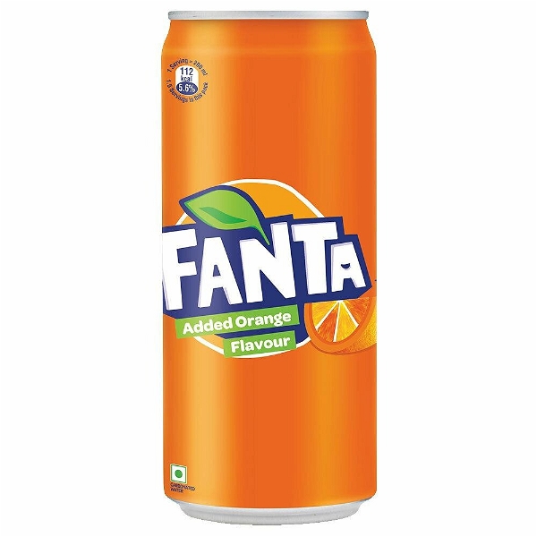 Fanta Orange Flavoured Soft Drink: 300 Ml Can