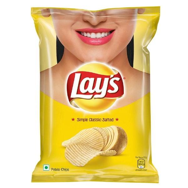 Lays Classic Salted Potato Chips: 90 Gms