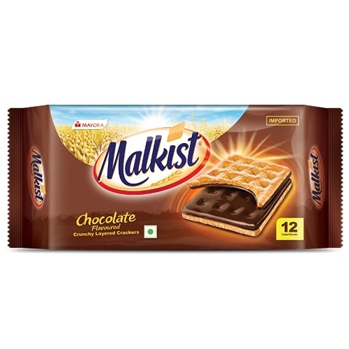 Malkist Chocolate Flavoured Crunchy Layered Crackers - 140 Gm