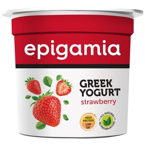 Epigamia Low Fat Greek Yogurt Strawberry - 85 Gms