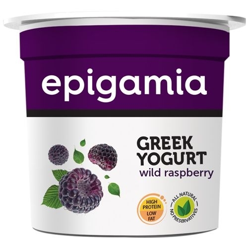 Epigamia Low Fat Greek Yogurt Wild Raspberry - 85 Gms