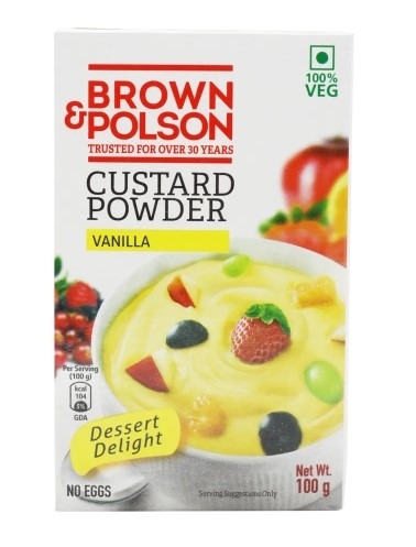 Brown & Polson Custard Powder - Vanilla - 100 Gm