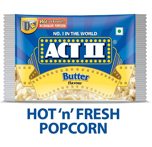 ACT II Microwave Butter Popcorn - 33 Gm