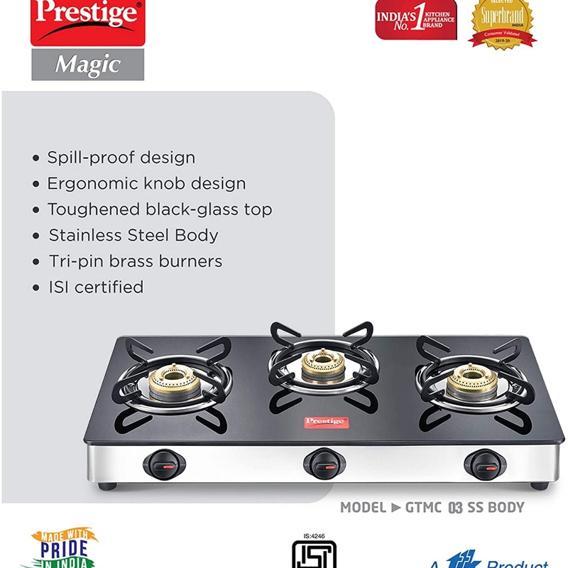 prestige magic gas stove gtmc 04 l