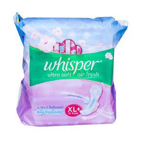 Whisper Ultra Soft Air Fresh XL+ - 6 Pads