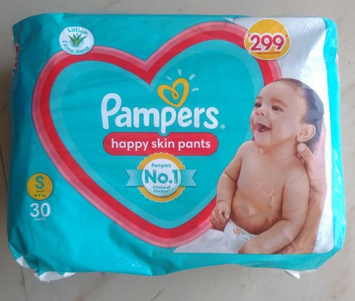 Pampers Happy Skin Size-M - (7 To 12 Kg) 8 Pants