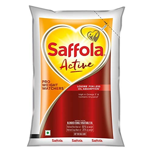 Saffola Active Oil - 1ltr (Pouch)