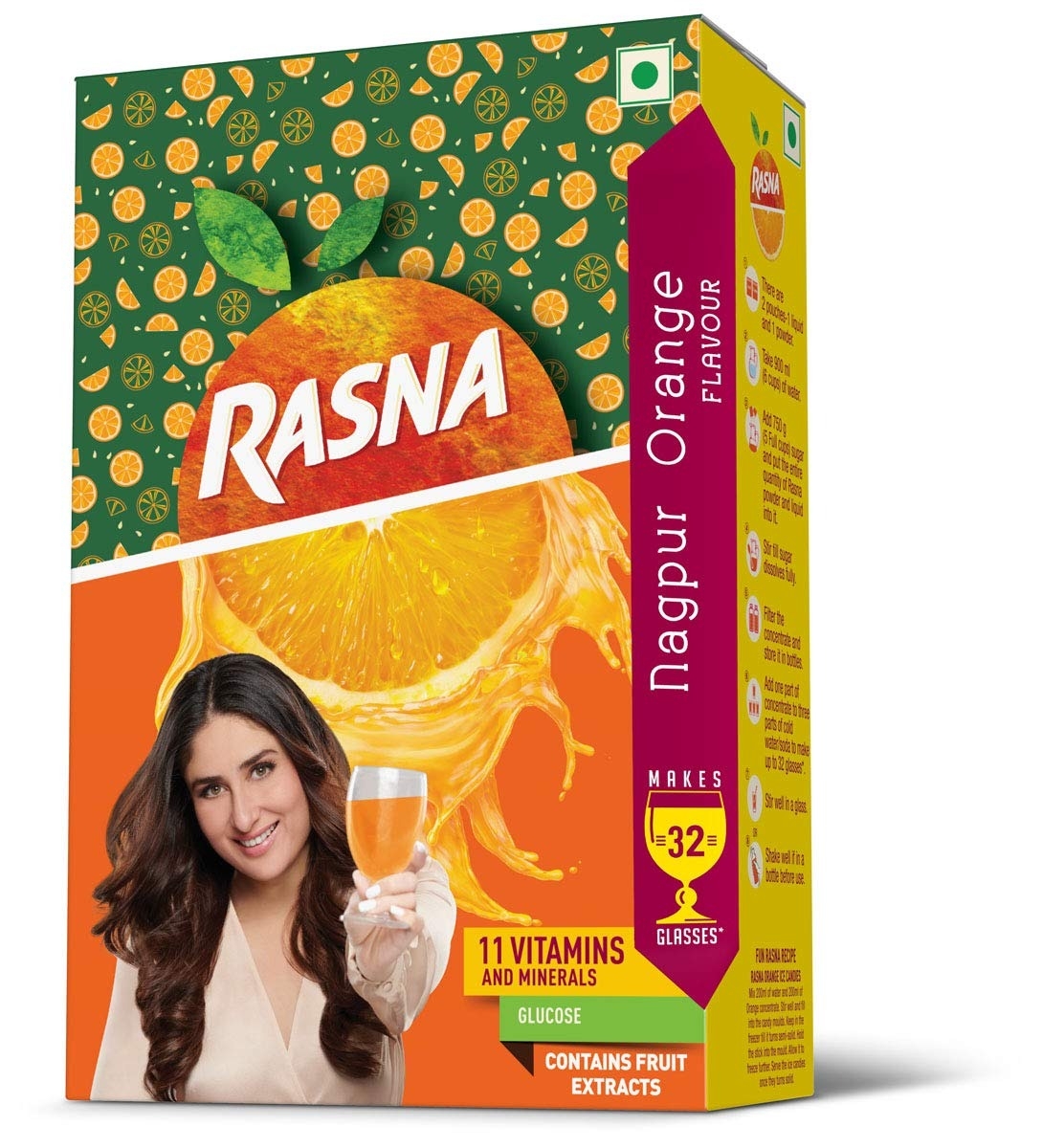Rasna Nagpur Orange - Makes 32 Glasses