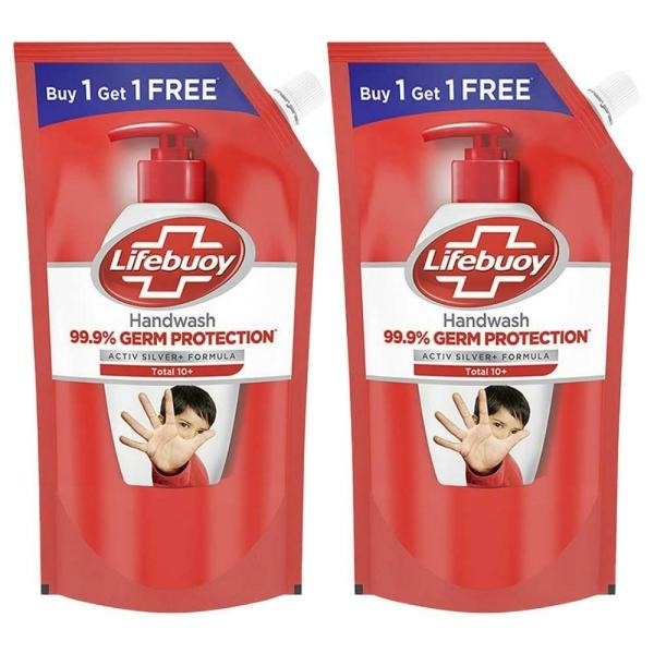 Lifebuoy  Handwash  Active Silver - 750ml + 750ml (Free)