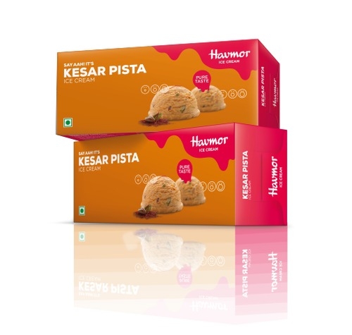 Havmor Kesar Pista Ice cream - 1 Box (Family Pack)