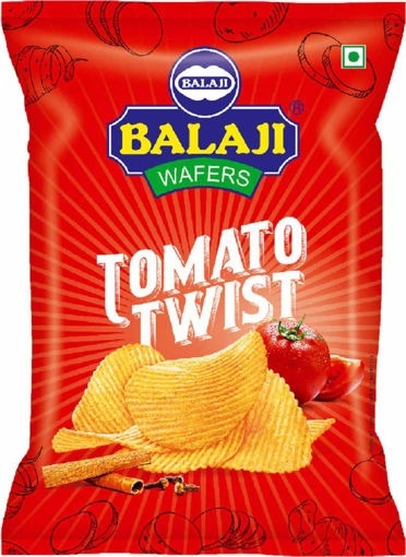 Balaji Tomato Twist Wafers - 35g