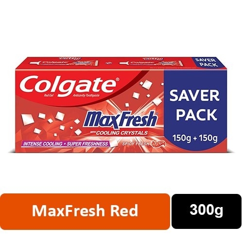 Colgate MaxFresh Red Gel (300g) - 150g + 150g