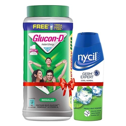 Glucon-D glucon-d instant energy health drink regular(nycil cool herbal 150gm free) - 1Kg