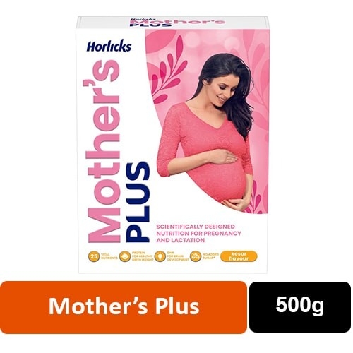 Horlicks Mother's Plus Kesar Flavour - 500g