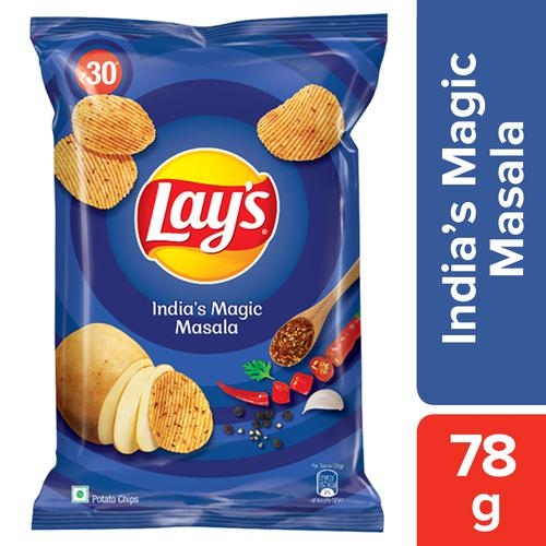 Lays lays potato chips - indian magic masala - 78g