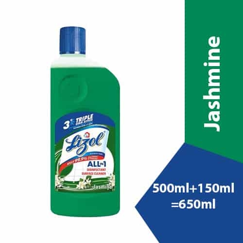 Lizol lizol disinfectant surface cleaner, jasmine (650ml)