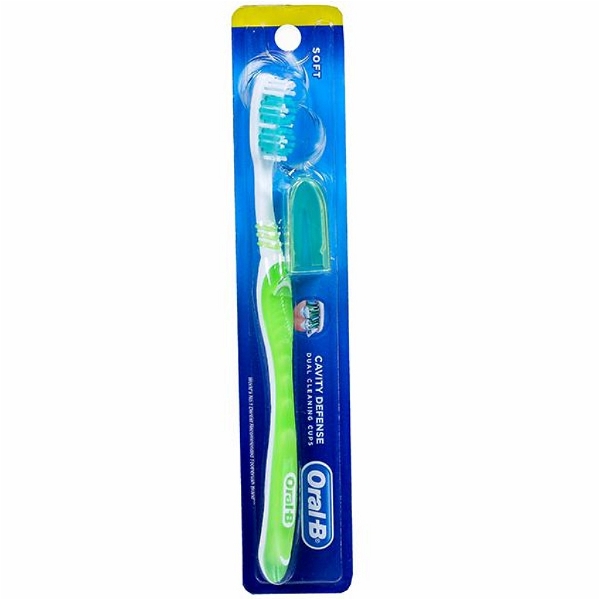 Oral-B Cavity Defense Dual Cleaning Cups Toothbrush(Soft)