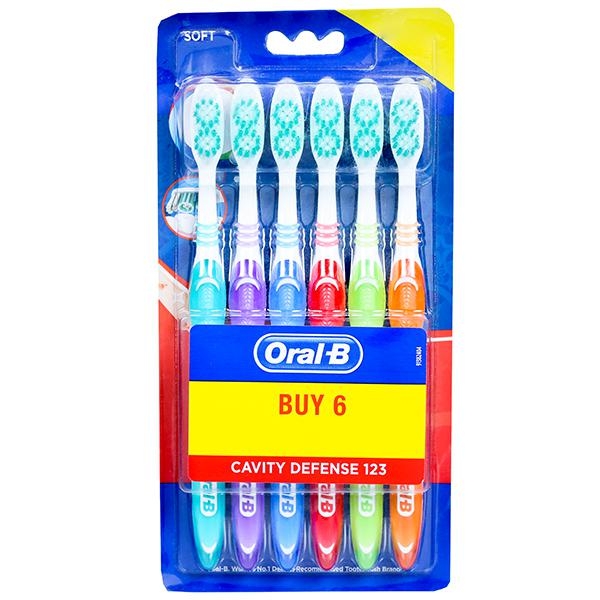 Oral-B oral-b cavity defense medium soft toothbrush - 6 Toothbrushes