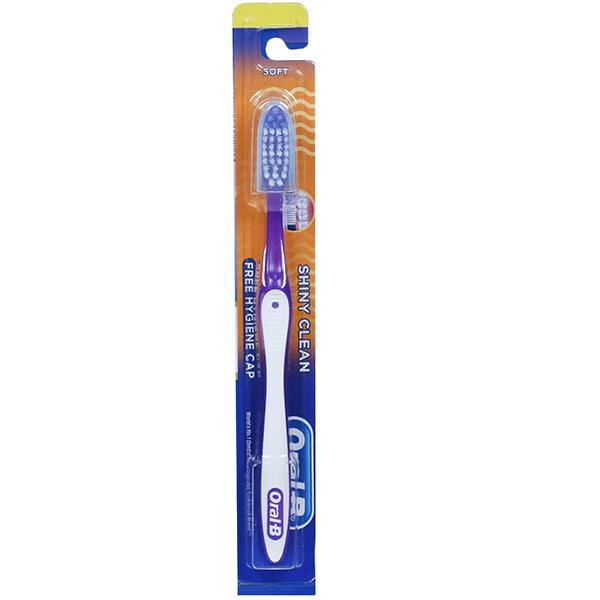 Oral-B Shiny Clean Toothbrush(Free Hygiene Cap)
