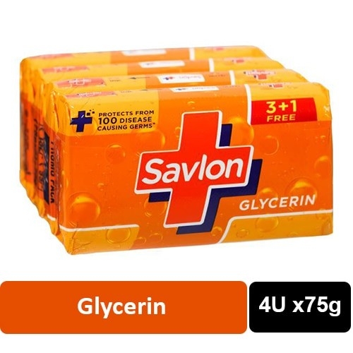 Savlon savlon glycerin soap - 300g= 4N x 75g