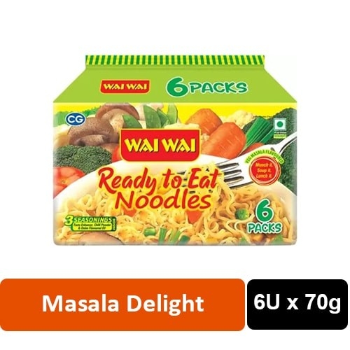 Wai Wai wai wai instant noodles - 70g x 6unit