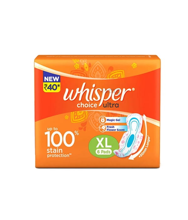 Whisper Choice Pads(Ultra Xl) - 6 Pads