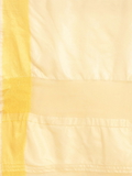 Leeza Store Cotton Blend Solid Plain Golden Zari Border Kerala Kasavu Saree With Blouse Piece - Beige