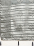 Leeza Store Tissue Silk Silver Zari Floral Ethnic Motifs Saree With Blouse Piece - Grey