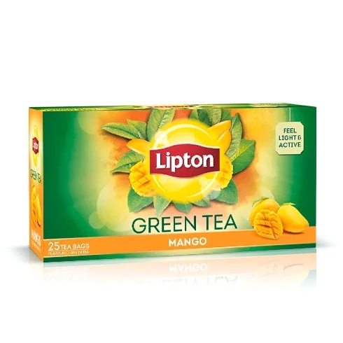 Lipton Green Tea - 25 Tea Bags, Pure & Light - 25 Pices
