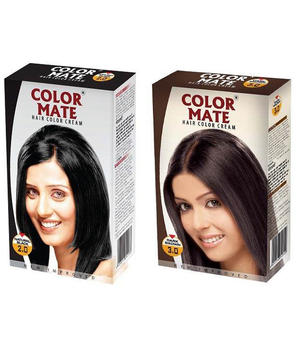 Colourmate Haircolour Cream Natural Black 2.0 - 