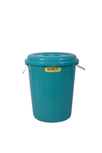 Marco Plastic Bucket With Cover - Red, Blue, Green, 50 Ltr