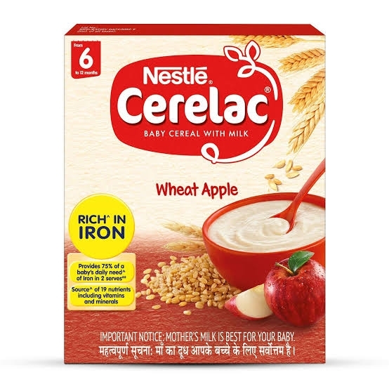 Nestle Cerelac From 6 To 12 Months  - Wheat Apple, 300g